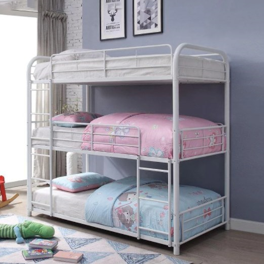 Tres capas Bunk Bed Triple para adultos Bunk de acero marco de metal