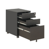 Equipo de muebles de oficina para Archivo de acero A4 Gabinete de metal de acero Almacenamiento en movimiento de 3 gabinetes de cajones Pedestal móvil