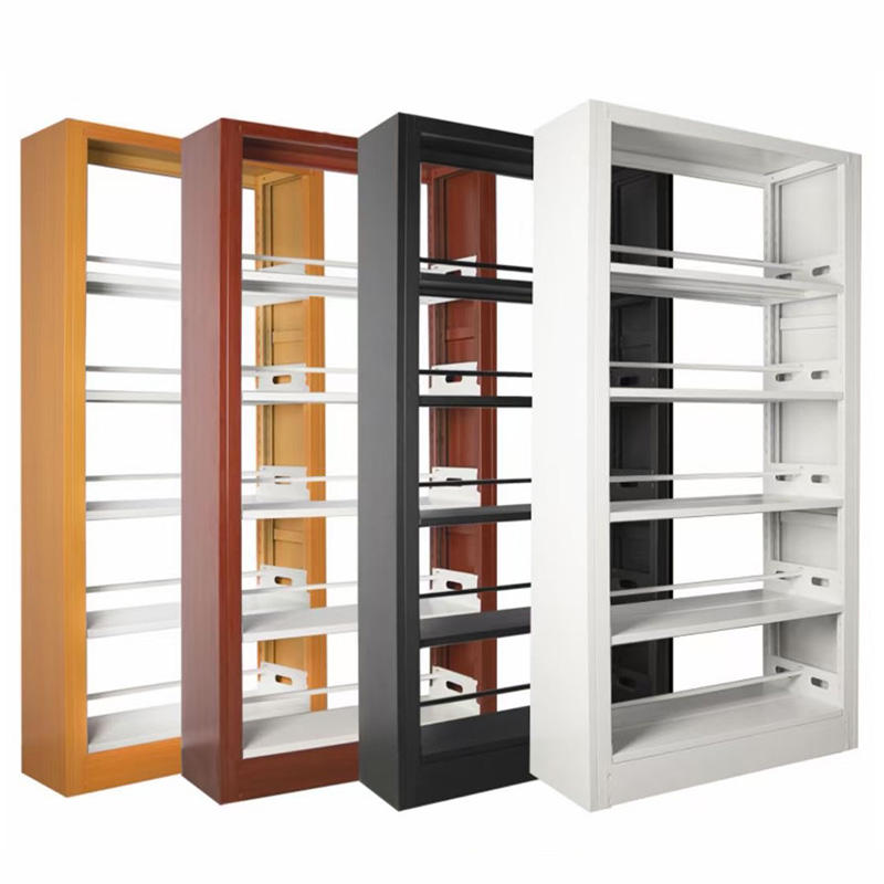 Muebles de la escuela de la universidad Biblioteca de doble cara estantería de libros de acero estantes de metal hierro moderno aceptable