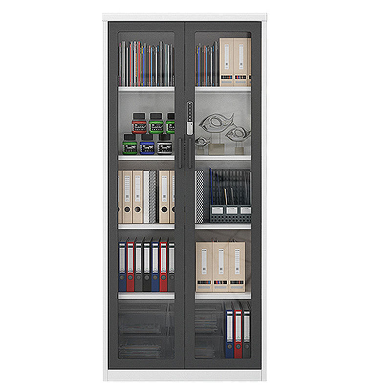 Shankin Factorización 1800*800*400 Gabinete de libros de almacenamiento de acero de acero de acero para puertas de vidrio