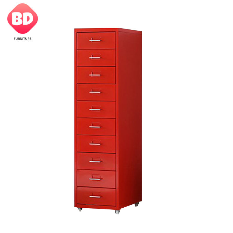 Gabinete de archivo de 10 cajones móvil de Factory Direct Steel para el gabinete móvil de la oficina y el hogar