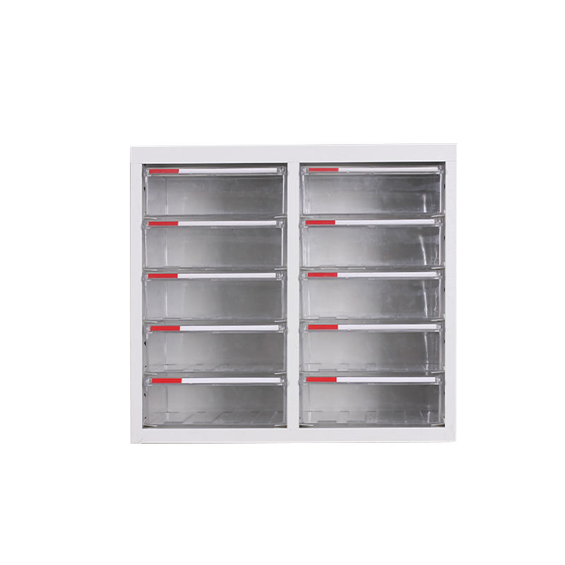Gabinete de piezas de cajón de plástico de fábrica Componente electrónico de almacenamiento de acero Gabinete de repuesto