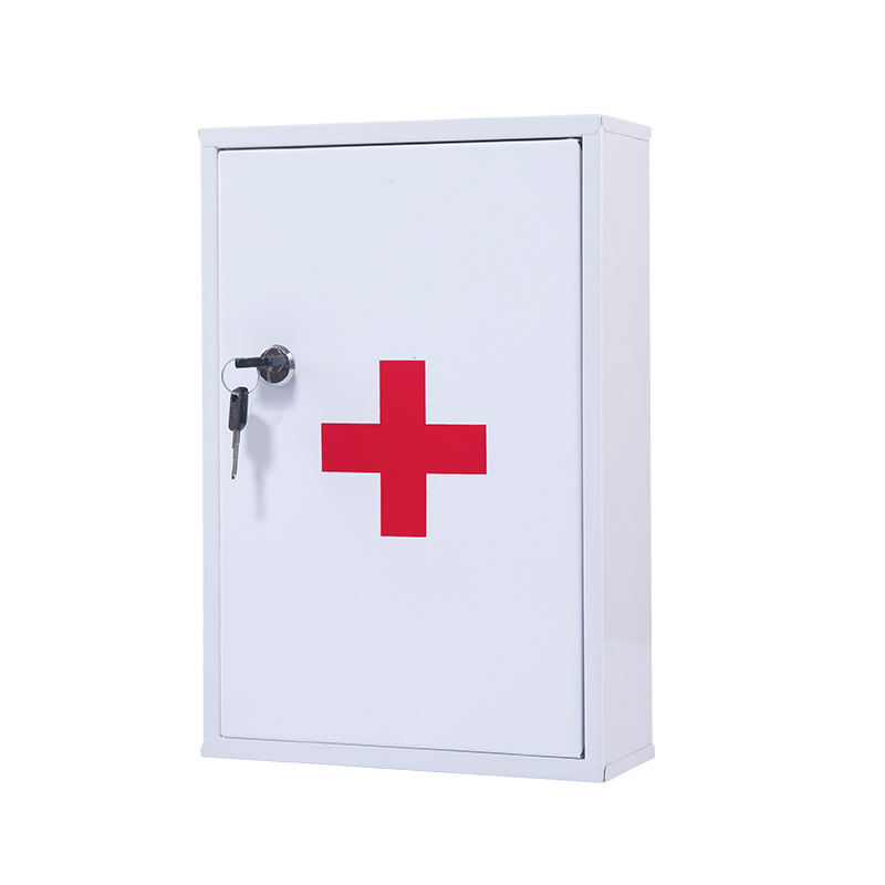 Kit médico al por mayor medicina acero metal metal gabinete de recipiente gabinete mini hospital cajilla de medicina especializada