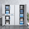 Nuevo diseño de muebles de oficina Archivo de acero con puerta de vidrio, gabinete de almacenamiento de archivos de metal