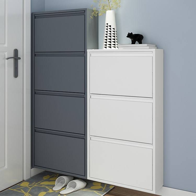 Zapato White Gabinete Metal Shoe Gabinete de zapatería Gran Caballero Scarpiera Lemari Sepatu Almari Kasut