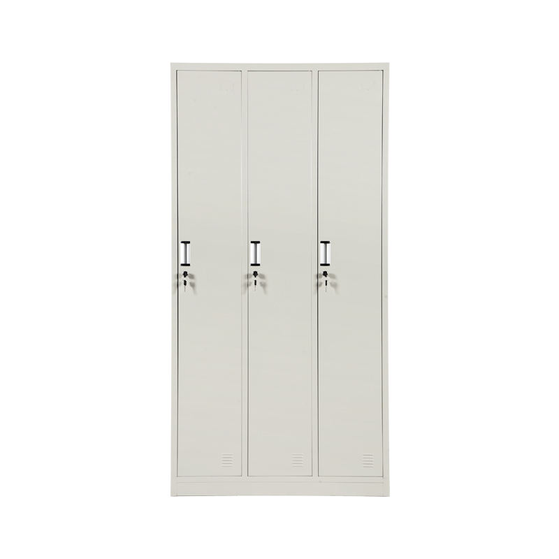 Gabinete de casillero de la oficina de acero de venta caliente Armario de 3 puertas barato Locker de metal personalizado con casilleros de código Gimnasio