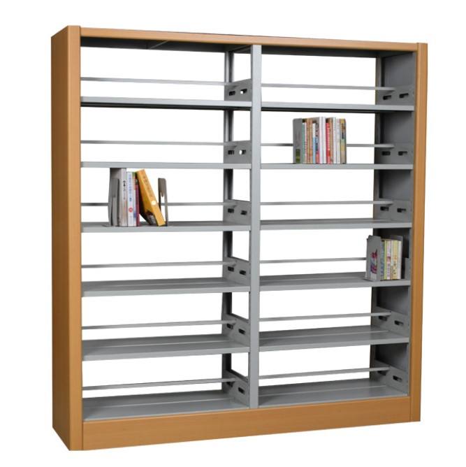 Estante de libros de metal meta ldouble lado de acero