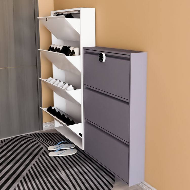 Gabinete de metal Catadería de zapatos Gabinete de zapatos de lujo con estantes Scarpiera