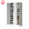 Gabinete de zapato de balcón de metal Hogar impermeable a gran capacidad Catadería de zapatos de múltiples capas Gabinete de ira de hierro