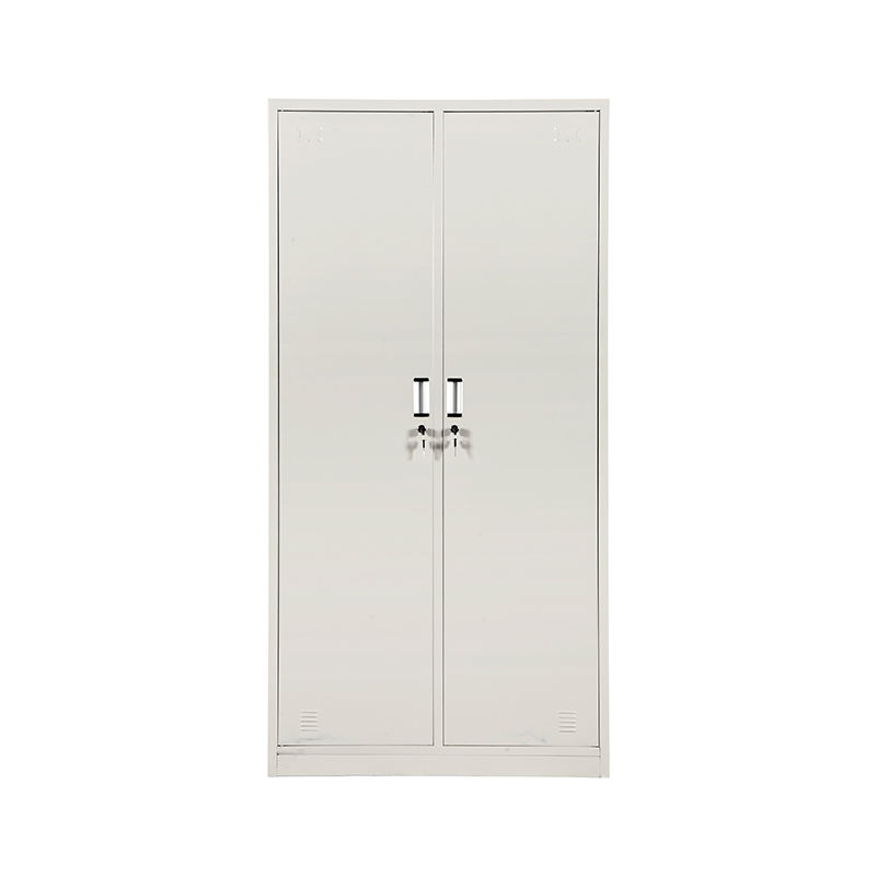 2 puertas Locker de acero Gabinete de metal de hierro Gabinete de trabajador Armario de almacenamiento de ropa