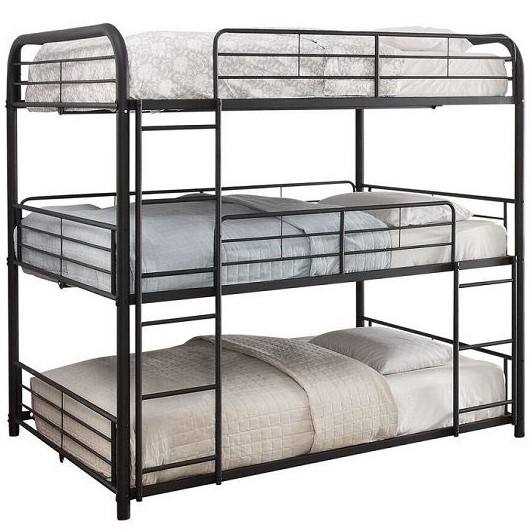 Tres capas Bunk Bed Triple para adultos Bunk de acero marco de metal