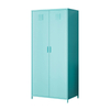 Armario vertical elegante y elegante de armario de doble puertas con patas con piernas y piernas altas
