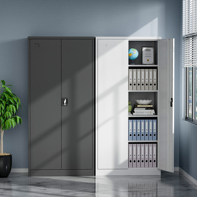 Gabinete de almacenamiento de archivos de 5 capas de alta seguridad, gabinete moderno de almacenamiento de muebles de metal de oficina en el hogar, Archivo de bloqueo de puerta de columpio