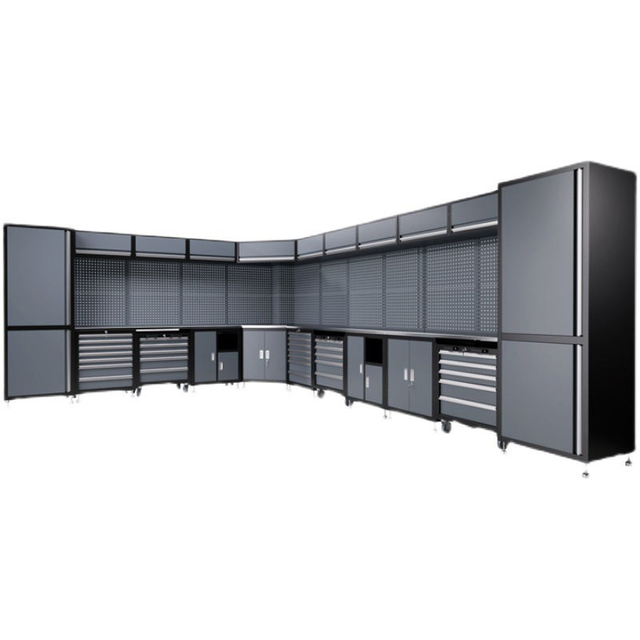 Garaje de acero de acero inoxidable de alta calidad personalizado, gabinete de acero de acero inoxidable personalizado, taller de combinación Toolcabinet