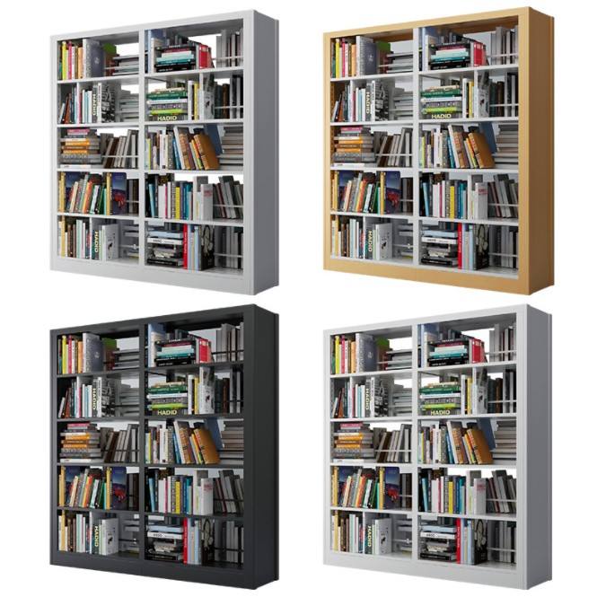 Estantería de acero en estantería personalizada muebles de biblioteca moderna escolar de muebles comerciales fábrica de china