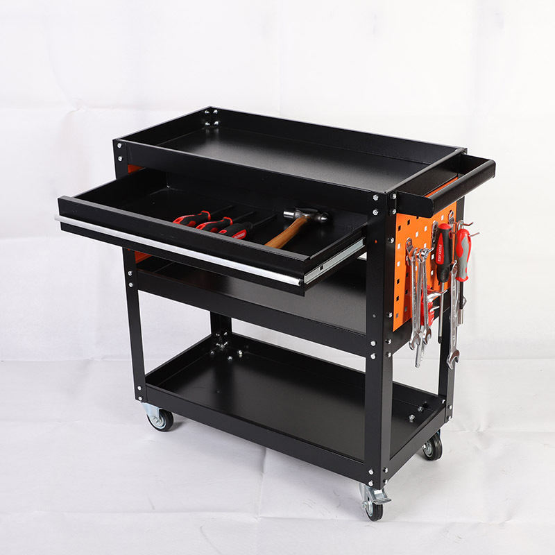 OEM Hardware Safety Garaje móvil Taller de servicio pesado Pantalla de almacenamiento de tranvía Gabinete de 3 niveles