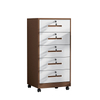 Gabinete debajo de la ventaja de altura, gabinete de almacenamiento de archivos multicolores y archivos de cinco cazadores con ruedas