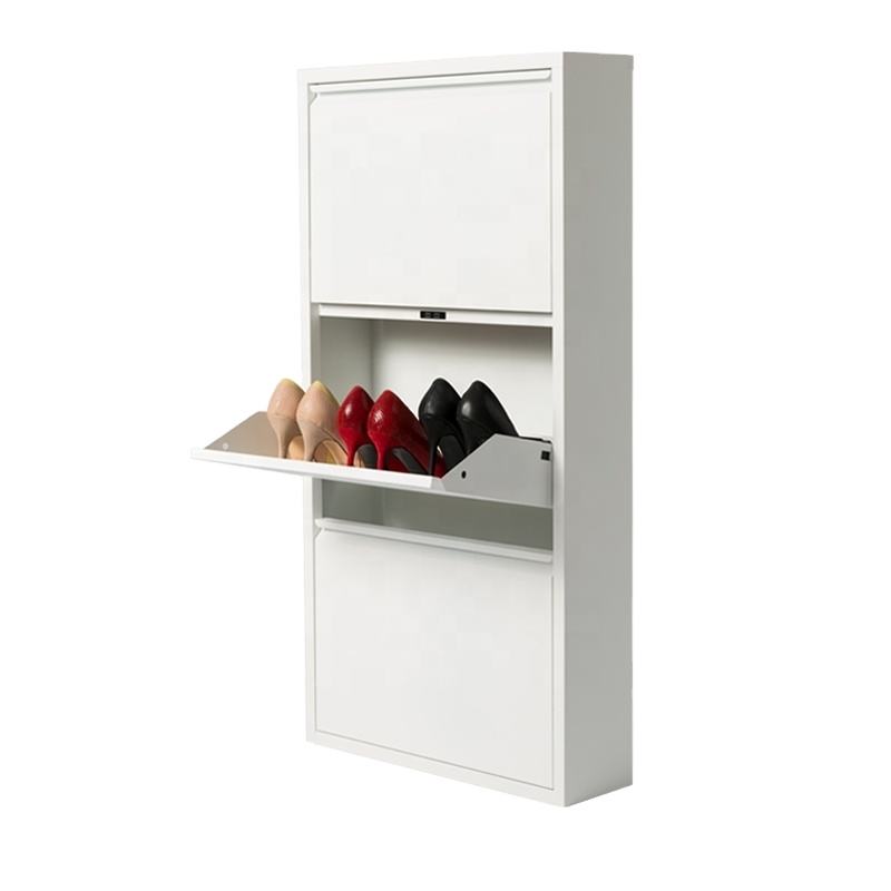 Gabinete de zapatería de zapato estante de zapatos Ratadio de zapatos de almacenamiento Metal Metal Caja de color moderno 0.4-1.2 mm Acero de módem Aceptale