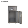 Gabinete de noche de acero inoxidable para el hogar y el hospital, gabinete de cajones de muebles médicos, gabinete en la noche