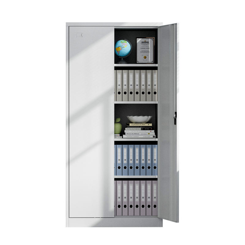 Gabinete de almacenamiento de archivos de 5 capas de alta seguridad, gabinete moderno de almacenamiento de muebles de metal de oficina en el hogar, Archivo de bloqueo de puerta de columpio